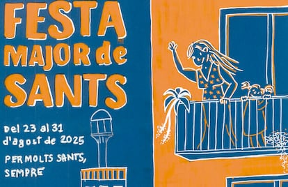 Una imagen del cartel de la Fista Mayor de Sants.