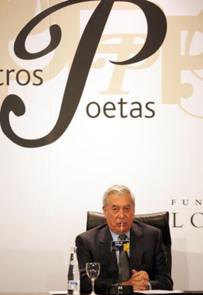 Mario Vargas Llosa, ayer en la Casa de América.