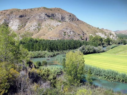 La Junta de los Ríos, donde se unen el Mundo y el Segura, cerca de Hellín (Albacete).