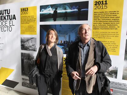 Naraia y Jon Montero, los arquitectos responsables de la transformación de la antigua fábrica de tabacos en Tabakalera.