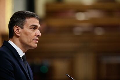 Pedro Sánchez en el Congreso.