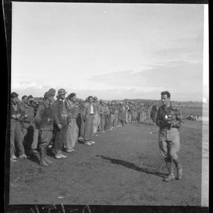 Cartier-Bresson, con los brigadistas