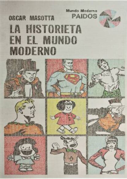 Portada de 'La historieta en el mundo moderno', de Gonzalo Elvira.