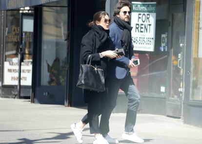 Carlota Casiraghi y el productor Dimitri Rassam en Nueva York el pasado mes de abril.