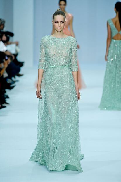 Las princesas de color de fresa de Elie Saab