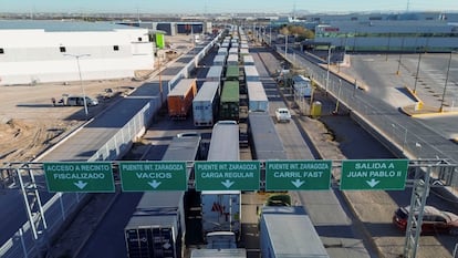 Frontera entre México y Estados Unidos en Juárez (Chihuahua).