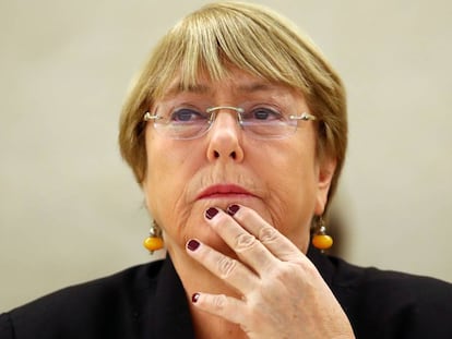 A ex-presidente do Chile e atual alta comissária da ONU para Direitos Humanos, Michelle Bachelet