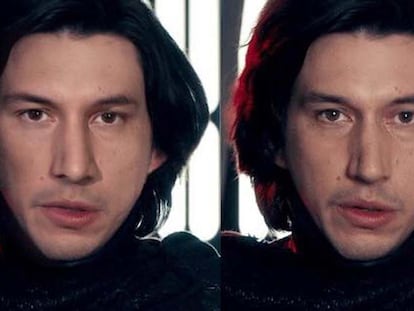 Así es el rosto intercambiado de Keaune Reeves y Adam Driver (Kylo Ren en Star Wars). ¿Quién es quién? Lo ha probado el usuario Mark Millar y su tuit ya acumula más de 60.000 compartidos. Nadie daba crédito a un parecido totalmente inesperado.