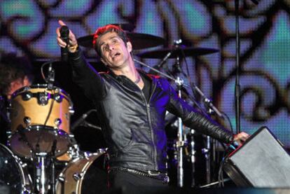 Perry Farrell, cantante de Jane&#39;s Addiction, durante su actuación en Rock in Rio.