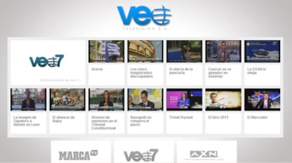 Portada de Veo 7 en internet