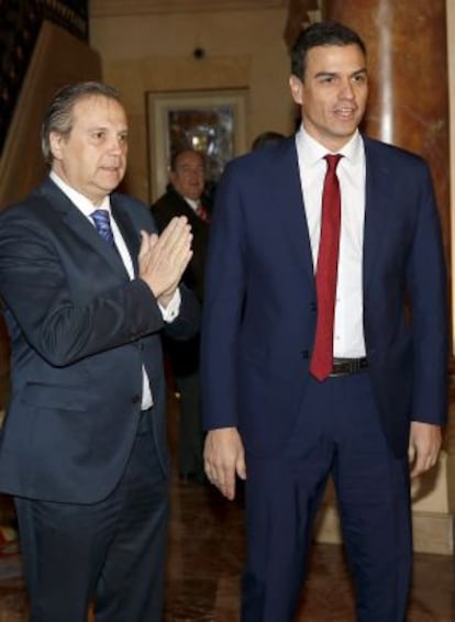 Miguel Carmona y Pedro Sánchez.