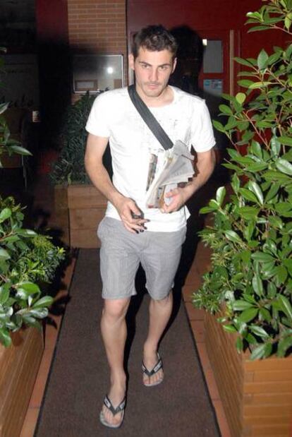 Iker Casillas, el martes por la noche en Madrid.