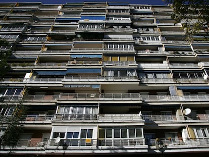 Fachada de edificios en Madrid, en una imagen de archivo