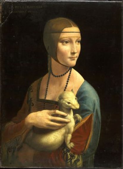 'La dama del armiño', de Leonardo da Vinci.