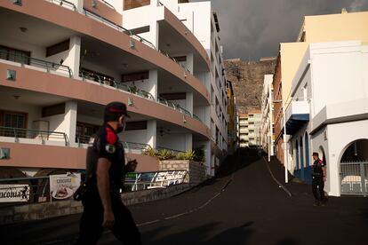 Zonas desalojadas de Puerto Naos, La Palma.
