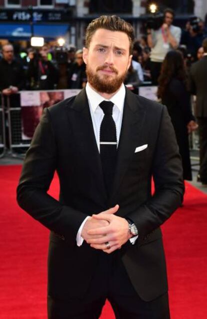 El actor Aaron Taylor-Johnson, en el estreno de su película 'Nocturnal Animals' en Londres.