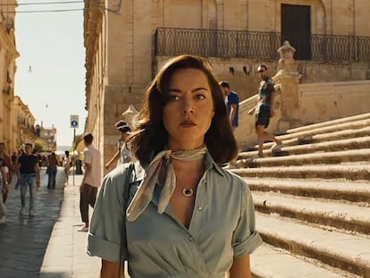 Aubrey Plaza, vista en el adelanto de la segunda tempora de 'The White Lotus'.