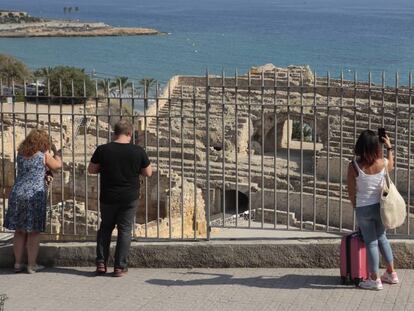 Vista del anfiteatro romano de Tarragona.