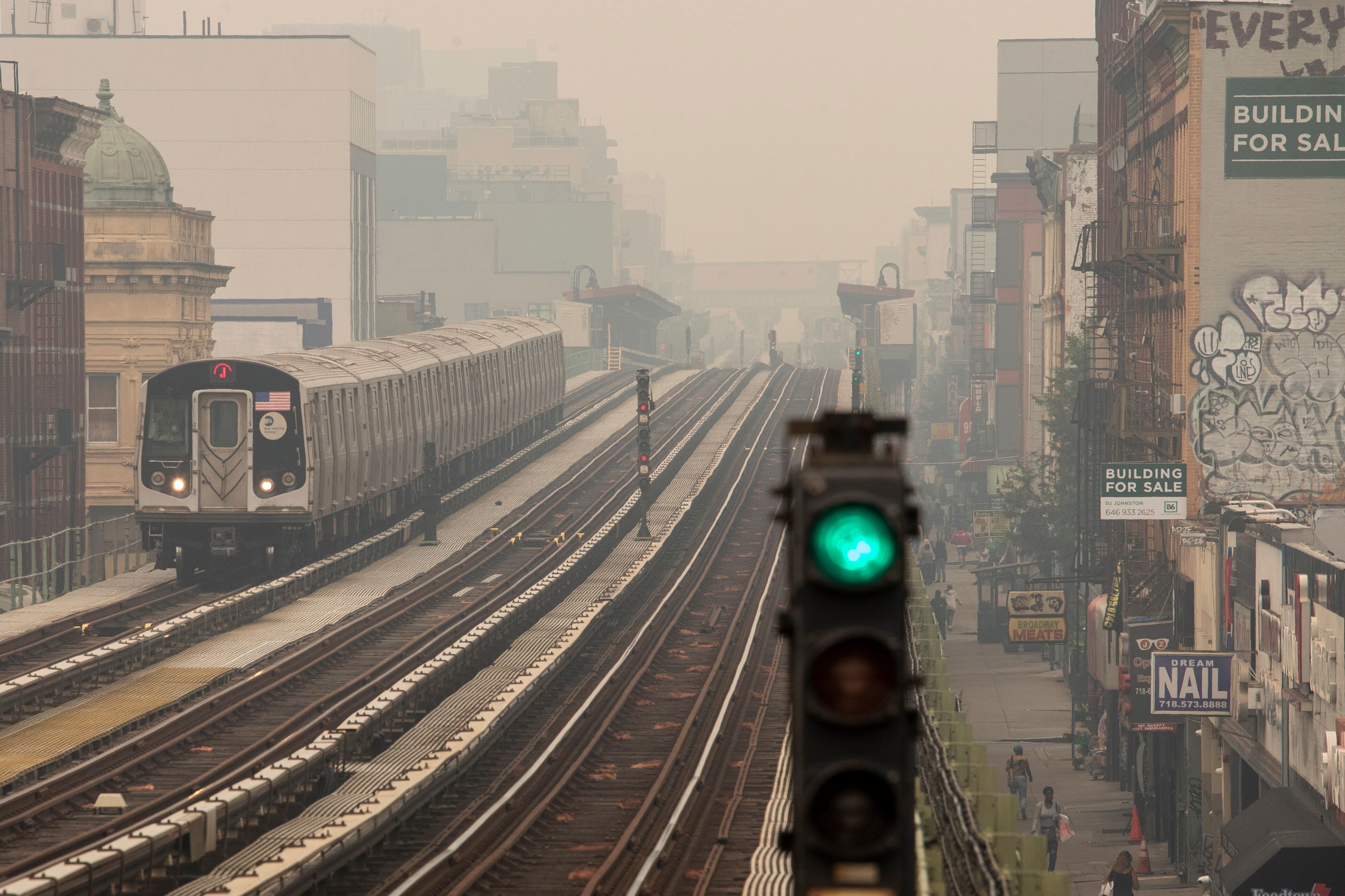 Vista del metro de Nueva York en 2023. 