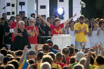 La presidenta de l'ANC, Carme Forcadell, reclama les urnes el 2014.