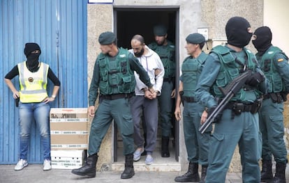 A suspect of jihadism arrested on Sunday at the Madrid airport.