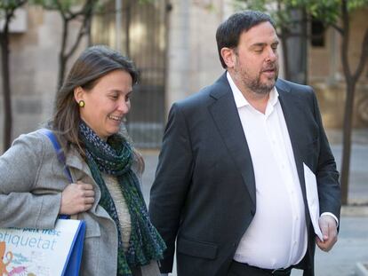  La consejera de Agricultura, Meritxell Serret, y el vicepresidente Oriol Junqueras