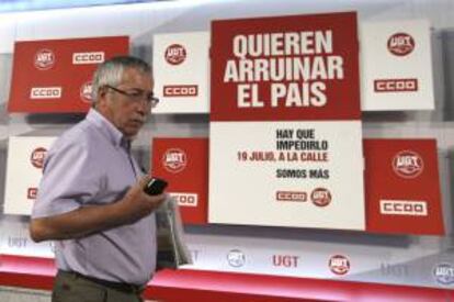 El secretario general de CC.OO, Ignacio Fernández Toxo. EFE/Archivo