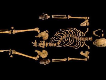 El esqueleto completo de Ricardo III.