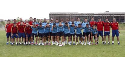 La sub-19, en un entrenamiento