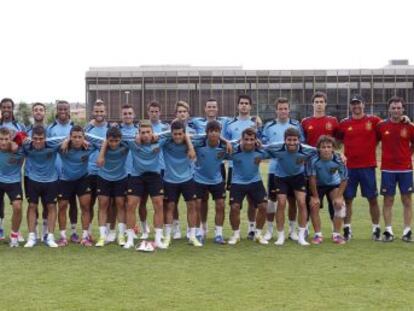 La sub-19, en un entrenamiento