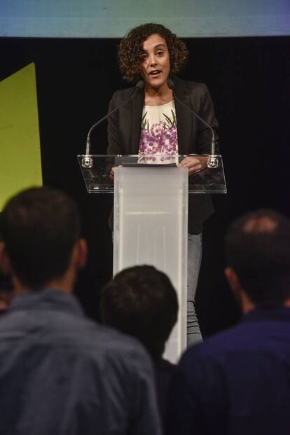 La secretaria general de Podemos Euskadi, Nagua Alba, valora la participación y los primeros resultados.