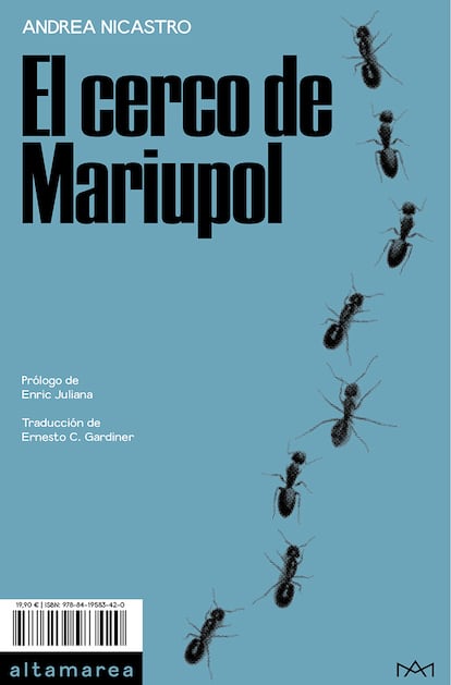 Portada del libro 'El cerco de Mariupol' de Andrea Nicastro. Editado por Altamarea. 