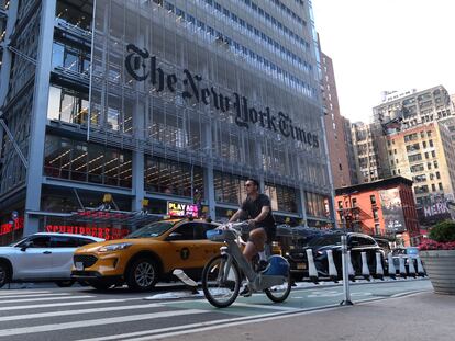 Sede de 'The New York Times' en la Octava avenida, en Manhattan.