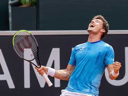 Pablo Carreño celebra su triunfo en el ATP 500 de Hamburgo.