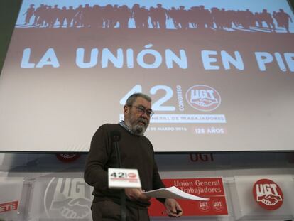 El secretario general de UGT, C&aacute;ndido M&eacute;ndez, en la presentaci&oacute;n del XLII  Congreso Confederal 