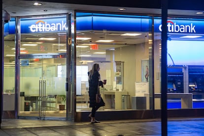 File image of a Citibank branch in New York.
