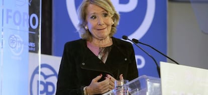 Madrid Popular Party head Esperanza Aguirre.