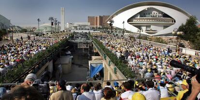 Visita del Papa a Valencia en 2006.