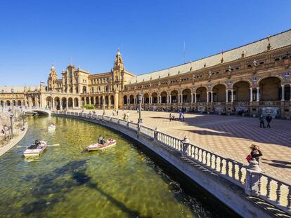 La plaza de España de Sevilla.