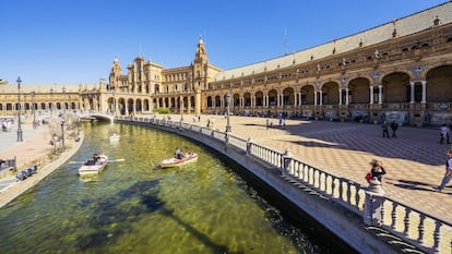 La plaza de España de Sevilla.