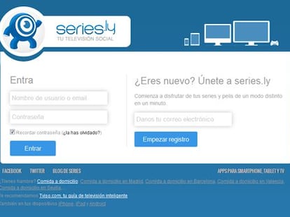 Portada del web Series.ly.