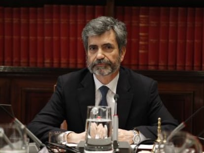 El presidente del Poder Judicial y del Supremo, Carlos Lesmes. 