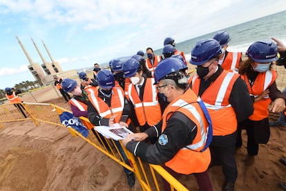 Inicio de las obras del puerto digital de cables submarinos.