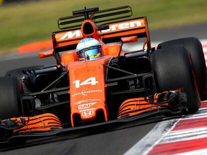 Fernando Alonso, durante el GP de M&eacute;xico.