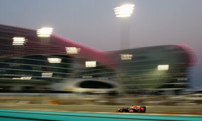 Sebastian Vettel durante la carrera.