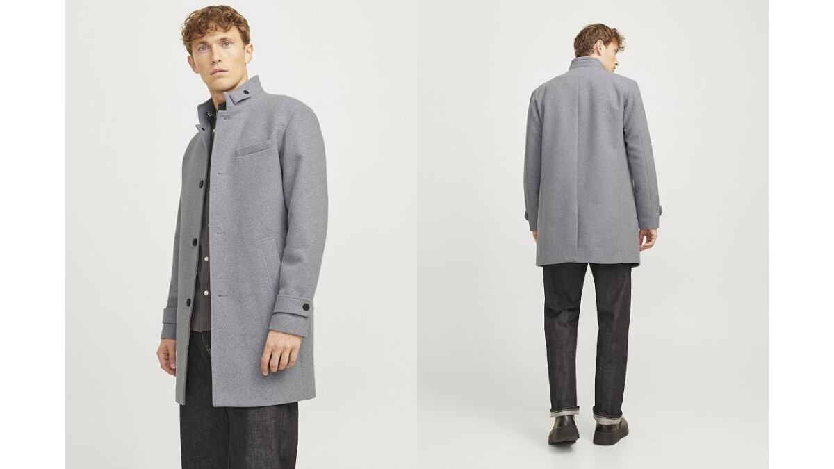 Abrigo de paño de Jack & Jones.