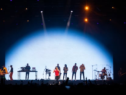 La banda valenciana Zoo en concert al Wizink de Madrid el desembre del 2023.