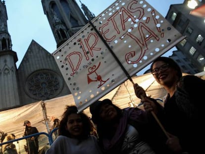 Protesto em São Paulo no ano passado.