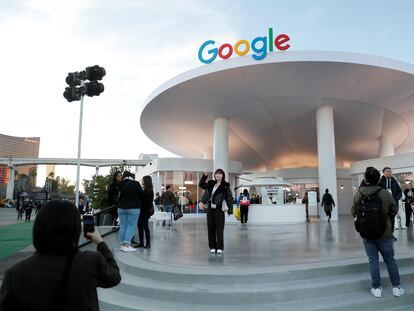 Instalación de Google en una feria tecnológica en Las Vegas (Nevada), en una imagen de este domingo.