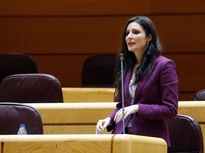 Lorena Roldán, este martes, en en Senado.